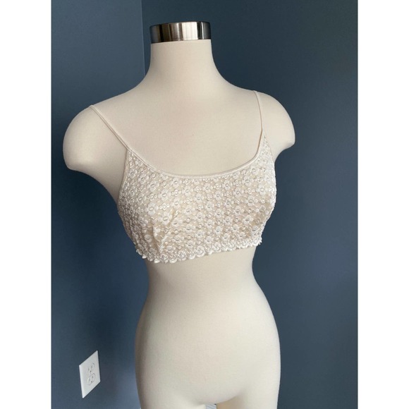 vintage 90s sheer unlined lace bralette - Picture 1 of 8